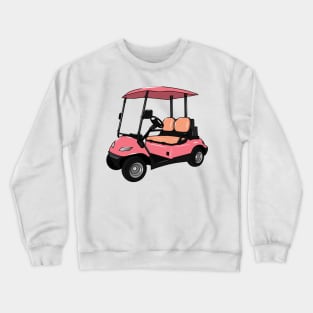 Golf cart / golf buggy cartoon illustration Crewneck Sweatshirt